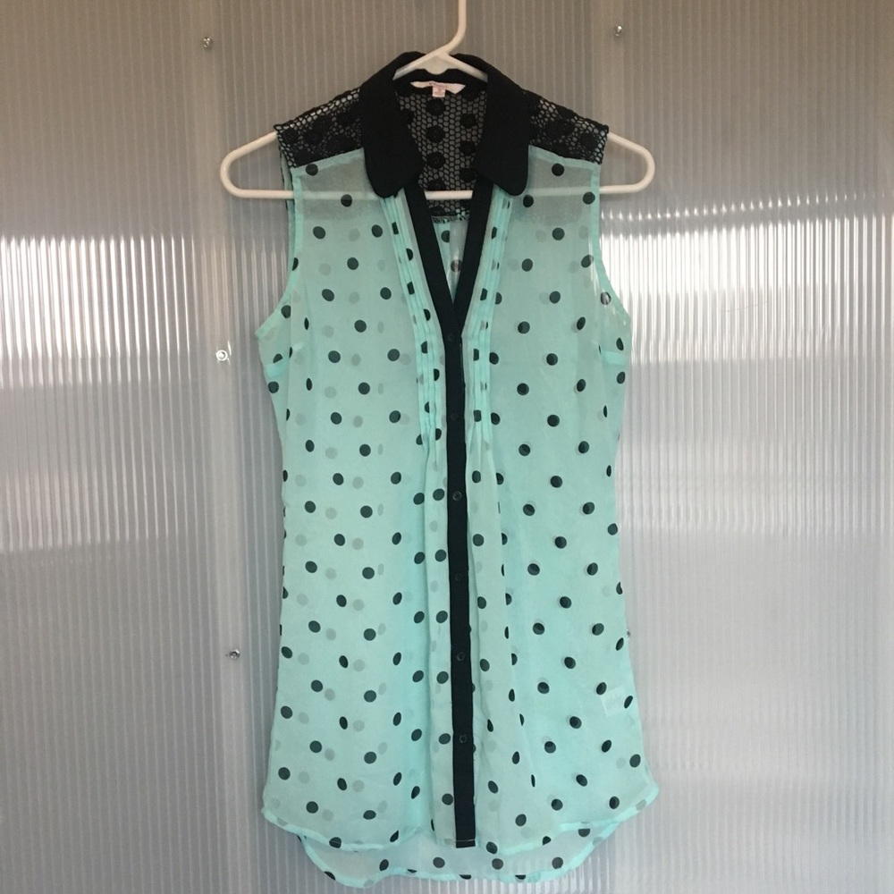 Cute Polka Dotted Blouse